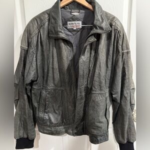 VTG Members Only Gray Bomber Jacket